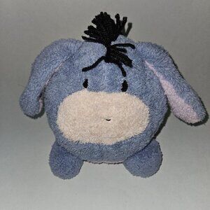 Eeyore Round Plush Fuzzy 8" Stuffed Animal Toy Ball Pooh Disneyland Disney World